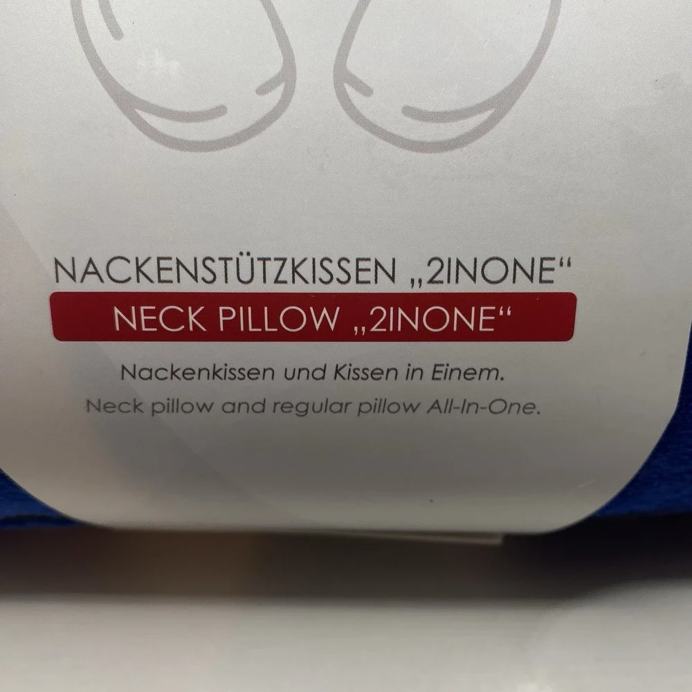 Memory Foam U Shaped Travel‎ Sleep Pillow Neck Support Head Back Cushion Blue